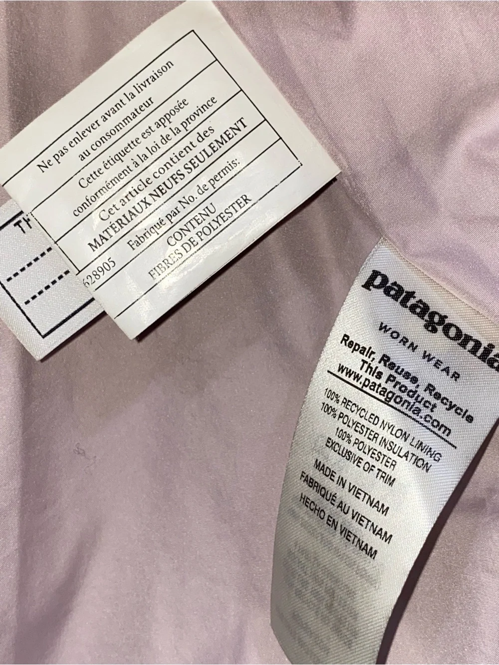 Patagonia Youth Quilted Bomber Shacket Coat 68015 FA18 Blue